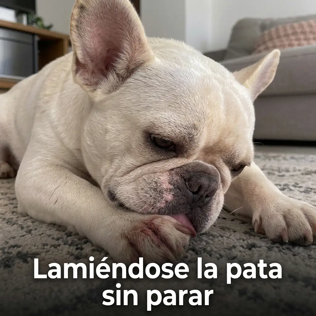 Lamiéndose la pata sin parar